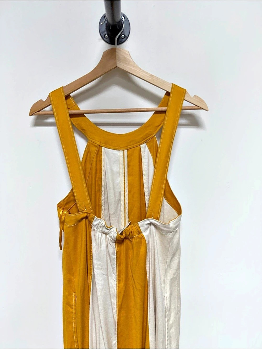 Maeve Striped Maxi Dress in Yellow & White Size Medium NWT - Picture 3 of 6